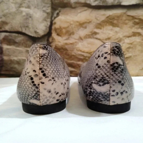 Esprit Pamela Snake Print Ballet Flats Grey Gray 6M - Picture 10 of 16